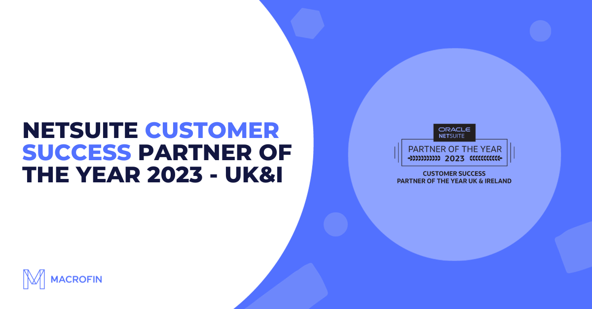 NetSuite Customer Success Partner of the Year 2023 – UK&I